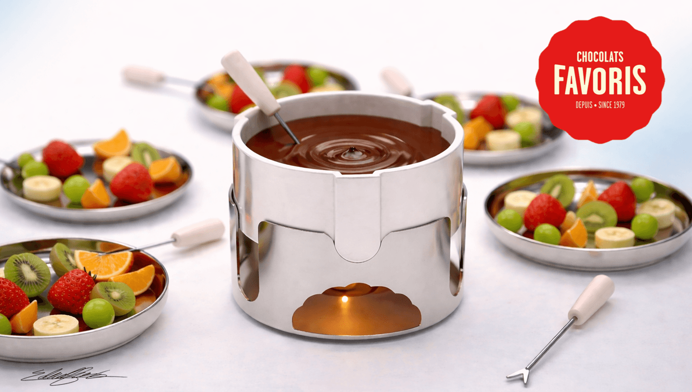 Ensemble à fondue au chocolat