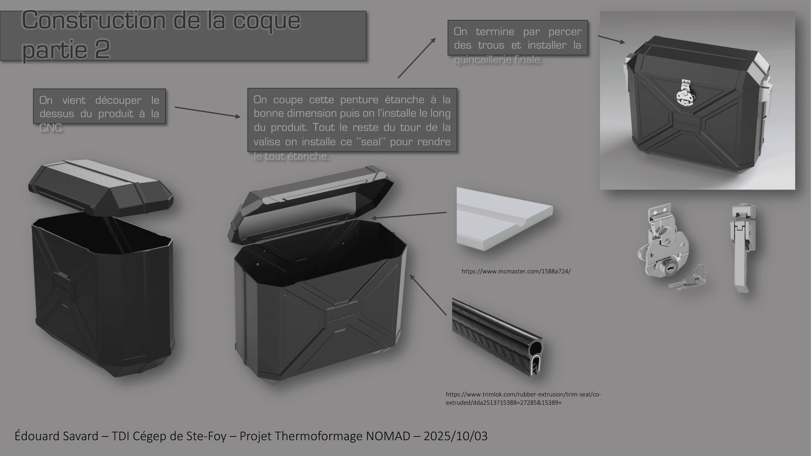 Valise à moto thermoformée - visuel 2